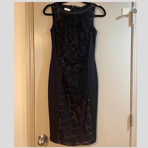 London Times Black Cocktail Dress